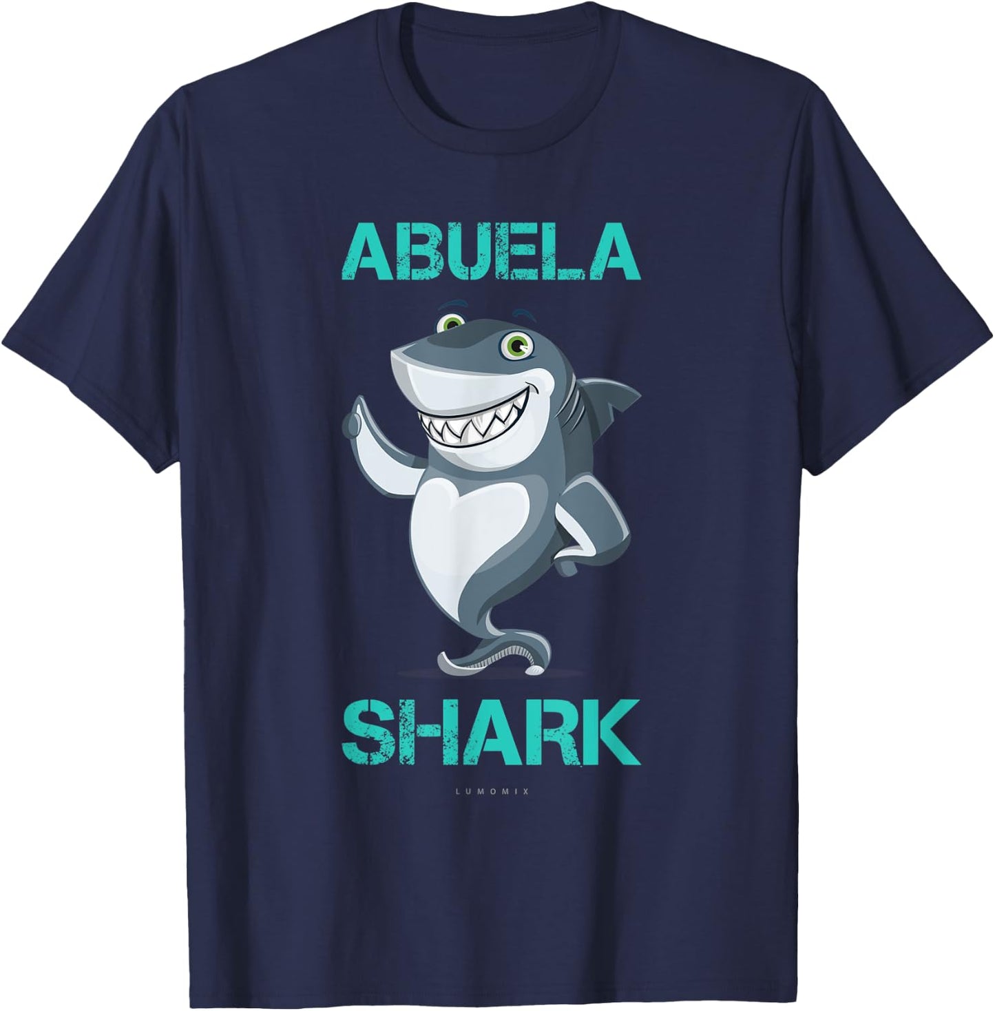 Abuela Shark Shirts: Funny Spanish Gift T-Shirt - T-Shirt | Navy