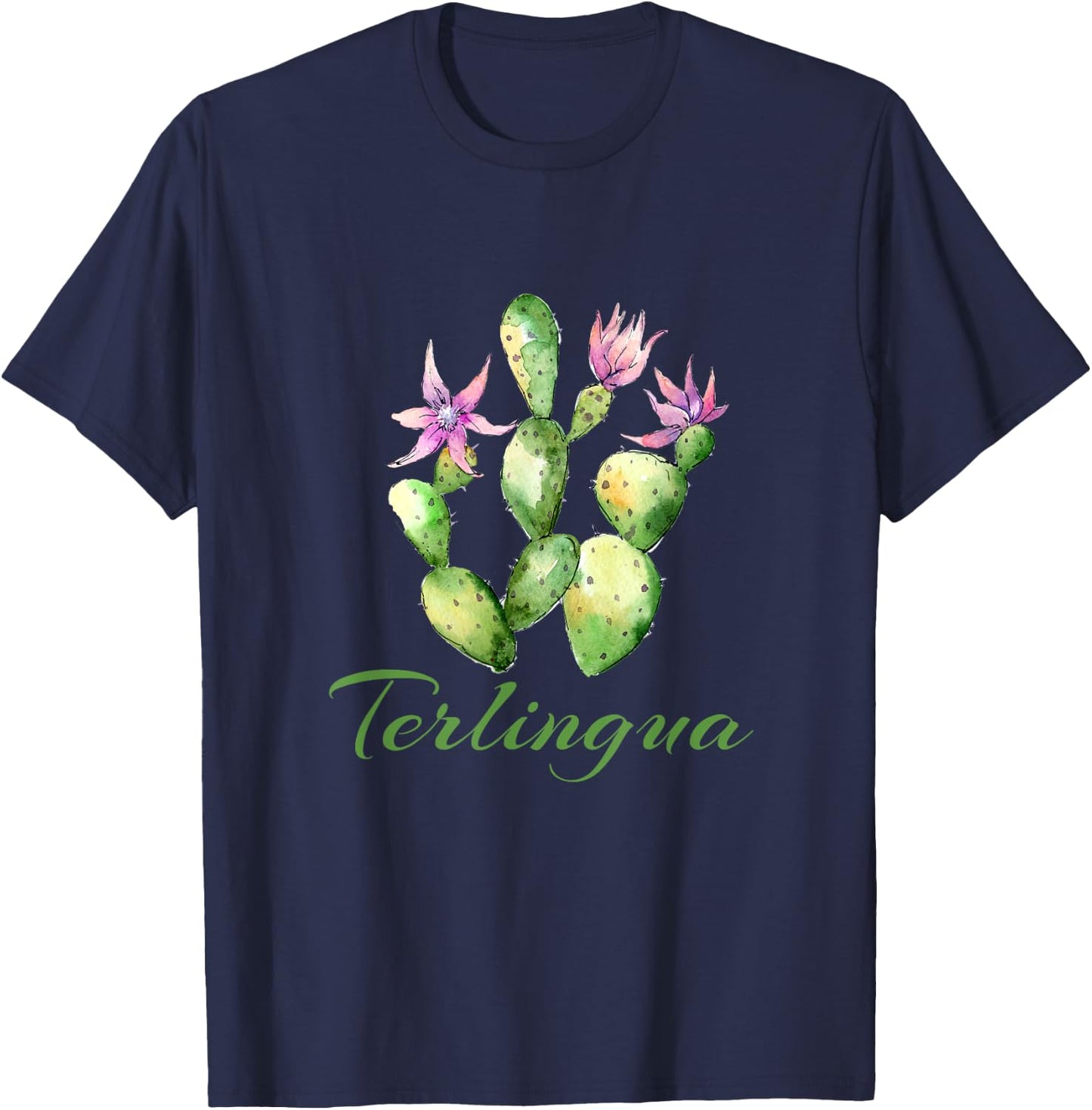 Terlingua Texas Cactus T-Shirt - T-Shirt | Navy