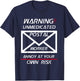 Funny Postal Worker Shirt Unmedicated Annoy at Your Own Risk T-Shirt - T-Shirt | Navy
