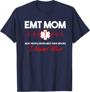 EMT Mom-Emergency Medical EMS Paramedics-EMR Gift Small T-Shirt - T-Shirt | Navy
