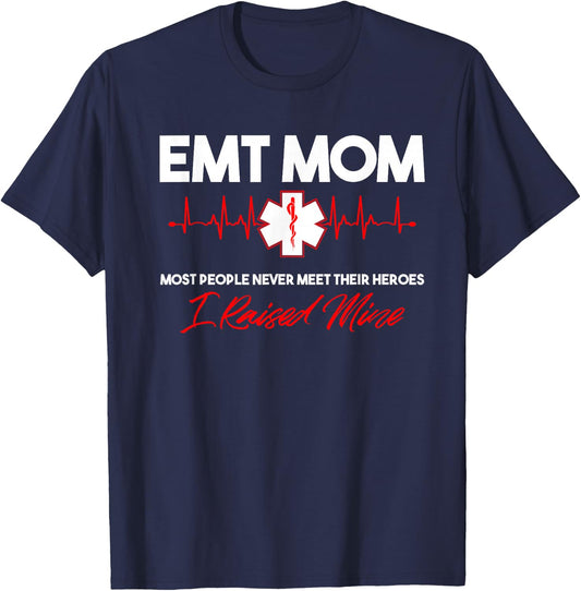 EMT Mom-Emergency Medical EMS Paramedics-EMR Gift Small T-Shirt - T-Shirt | Navy