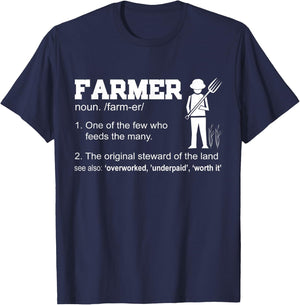Farmer Funny - One Of The Few Who Feeds The Many T-Shirt - T-Shirt | Navy