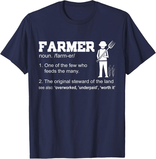 Farmer Funny - One Of The Few Who Feeds The Many T-Shirt - T-Shirt | Navy