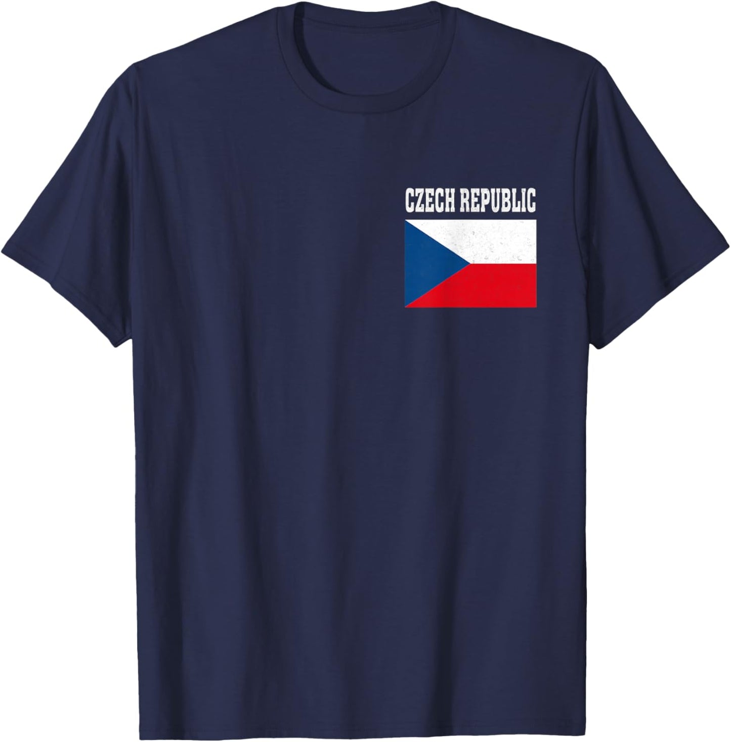 Czech Republic Flag Patriotic National Roots Souvenir T-Shirt - T-Shirt | Navy