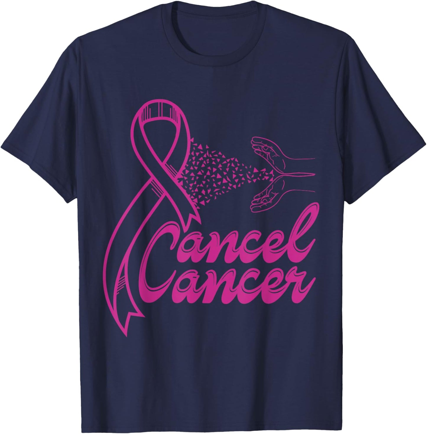 Cancel Cancer T-Shirt - T-Shirt | Navy