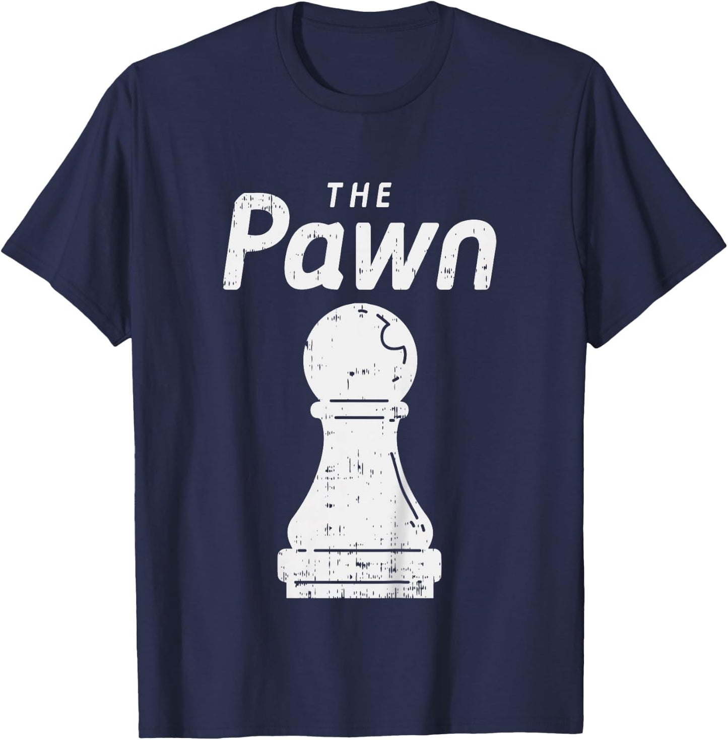 Kids Halloween Chess Piece The Pawn Shirt Group Matching Costume T-Shirt - T-Shirt | Navy