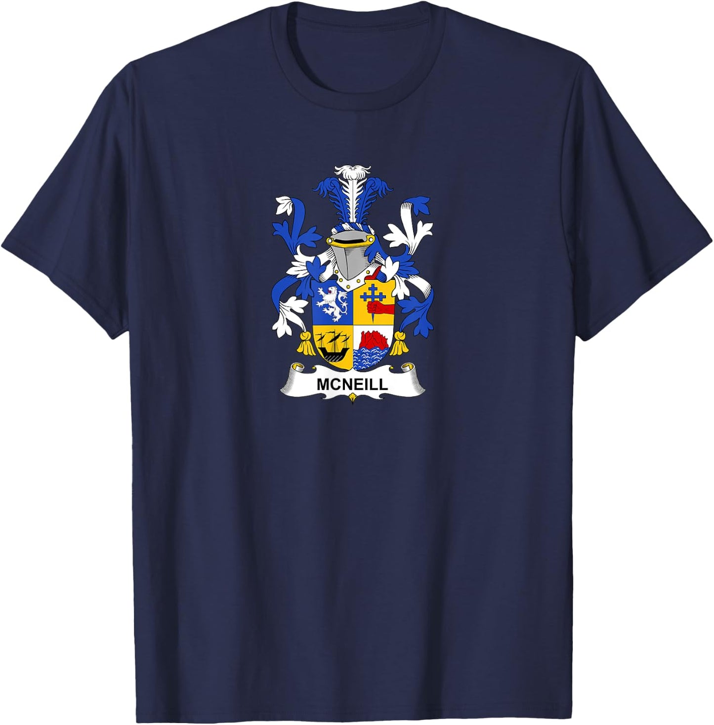 McNeill Coat of Arms - Family Crest Shirt T-Shirt - T-Shirt | Navy