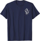 Bigfoot Blowing Wishes Dandelion Vintage Sasquatch Art T-Shirt - T-Shirt | Navy