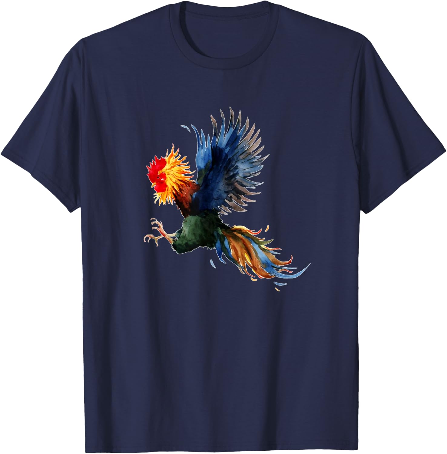 Rooster fighting T-Shirt - T-Shirt | Navy