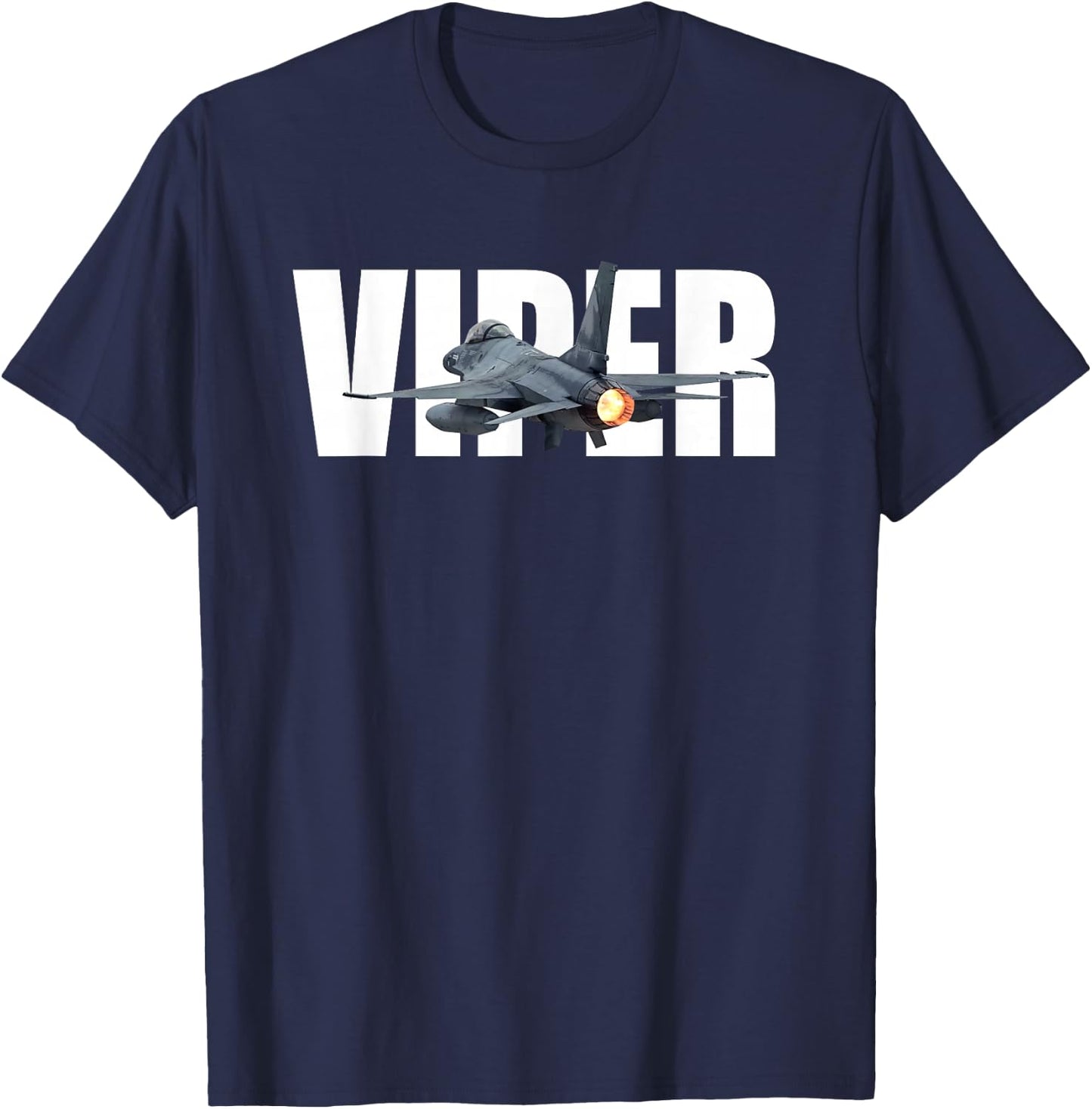 F-16 F16 Fighting Falcon Jet Fighter Plane Viper T-Shirt - T-Shirt | Navy