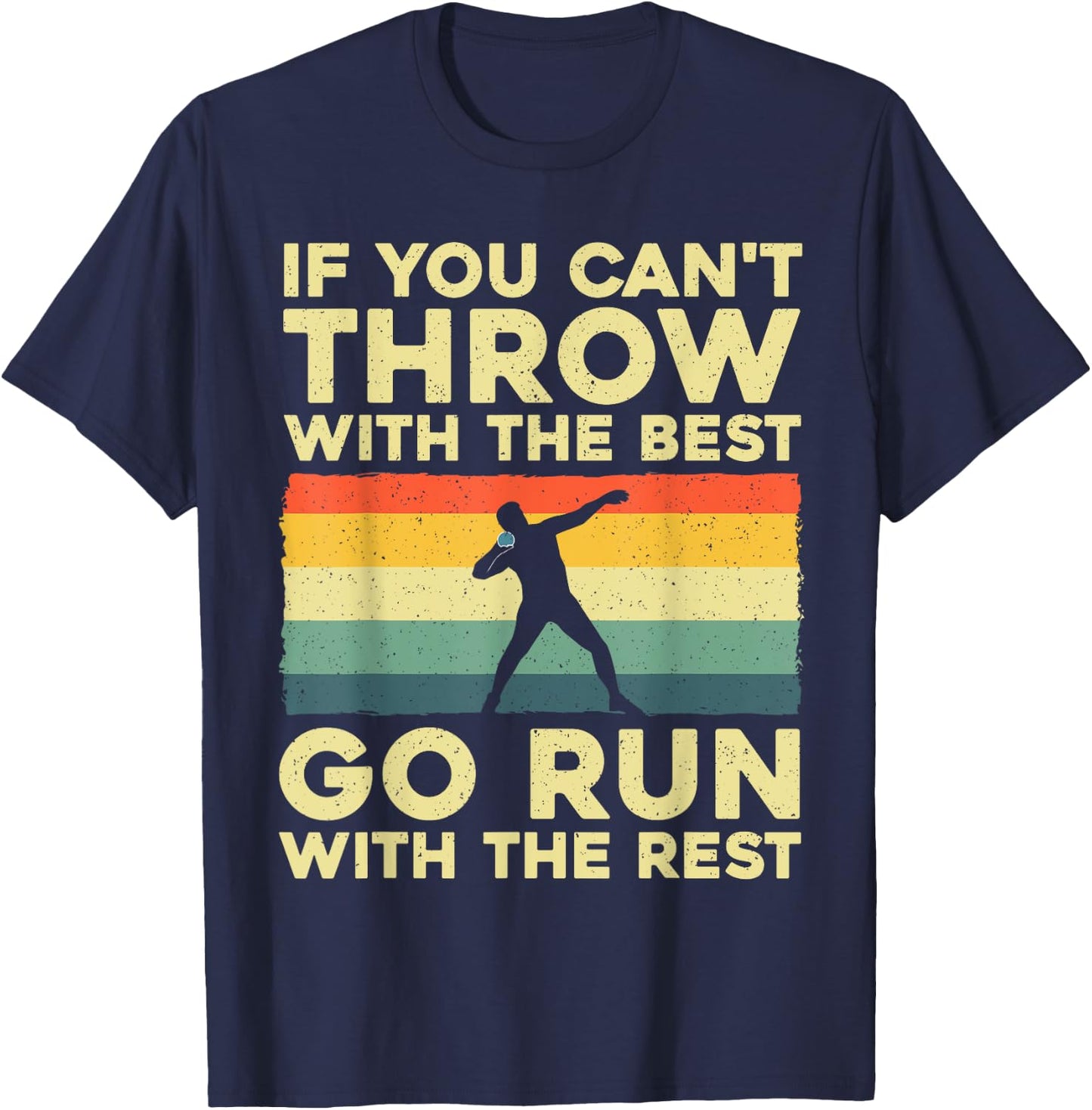 Shot Put Art Women Shot Put Throwing Shot Putter T-Shirt - T-Shirt | Navy