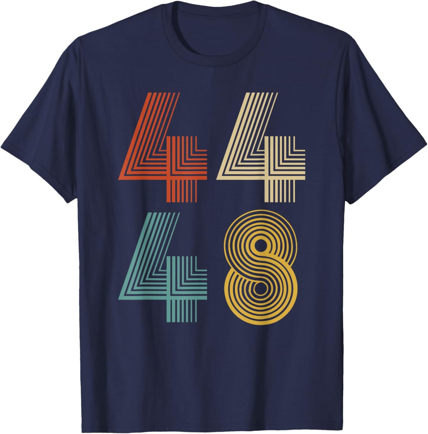 Obama 2028 President 44 48 Retro Vintage T-Shirt - T-Shirt | Navy