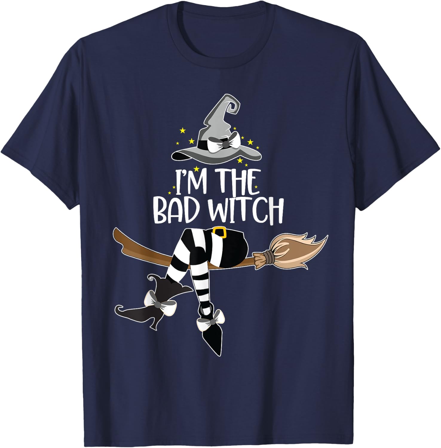 Im the Bad Witch Halloween Matching Group Costume T-Shirt - T-Shirt | Navy