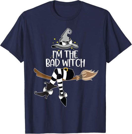 Im the Bad Witch Halloween Matching Group Costume T-Shirt - T-Shirt | Navy