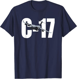 C-17 C17 Globemaster III 3 T Shirt Jet Transport Plane T-Shirt - T-Shirt | Navy