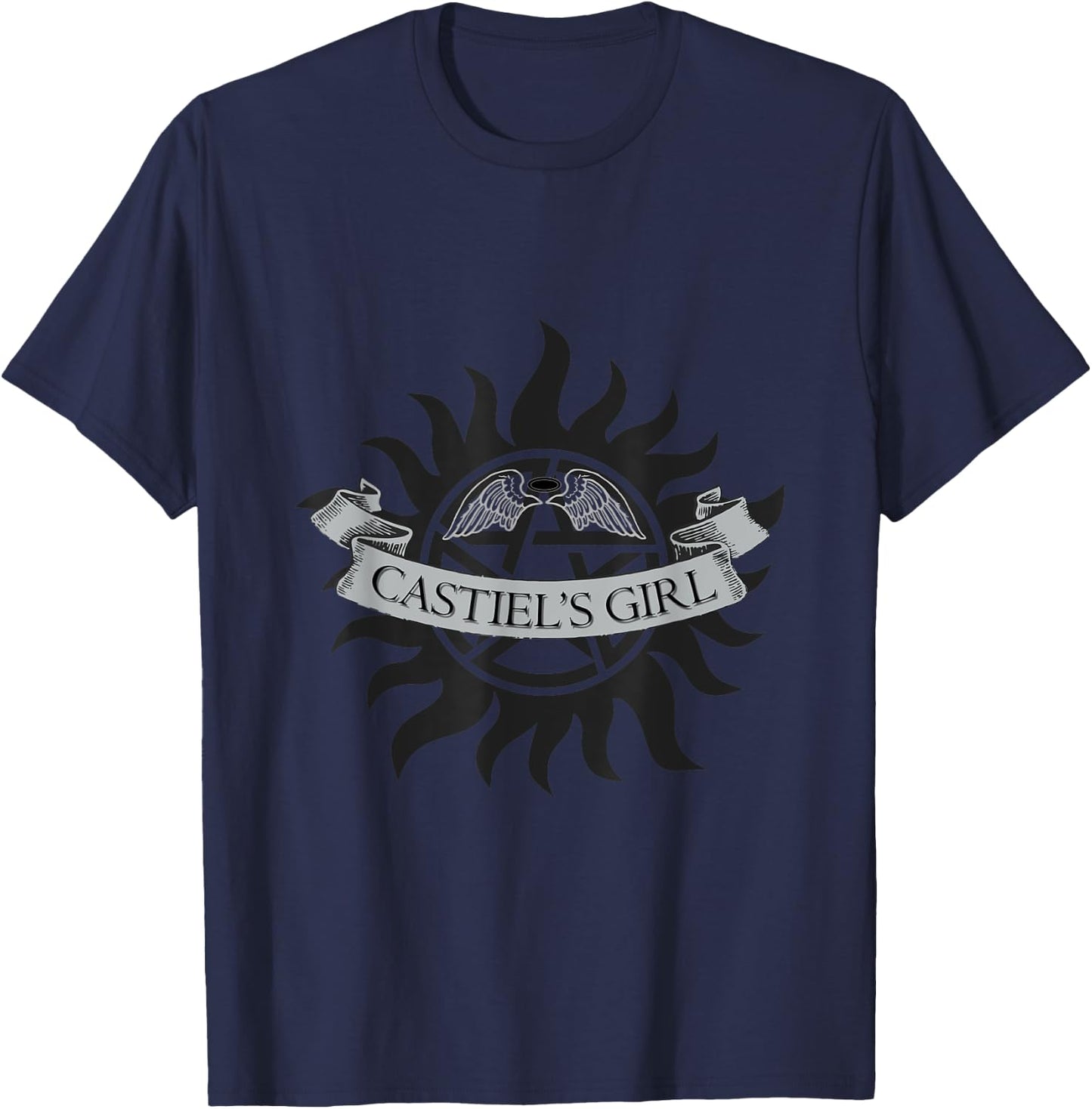 Castiel's Girl SPN T-Shirt - T-Shirt | Navy
