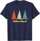 Vintage Retro Balboa Island CA Sailboat T-Shirt - T-Shirt | Navy