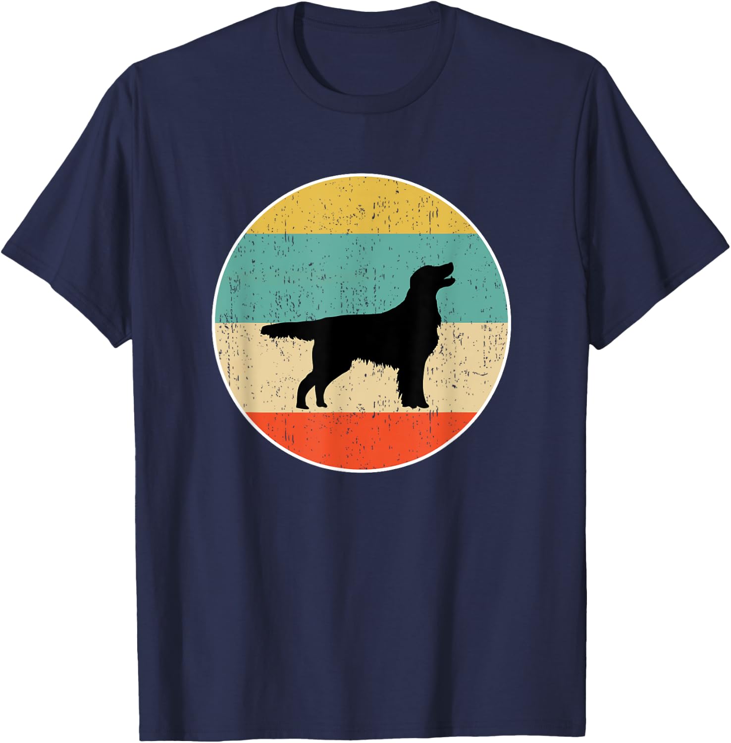 Flat Coated Retriever Dog Gift T-Shirt - T-Shirt | Navy