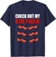 Watch My Sixpack Funny Bacon Gymer Bodybuilding T-Shirt - T-Shirt | Navy
