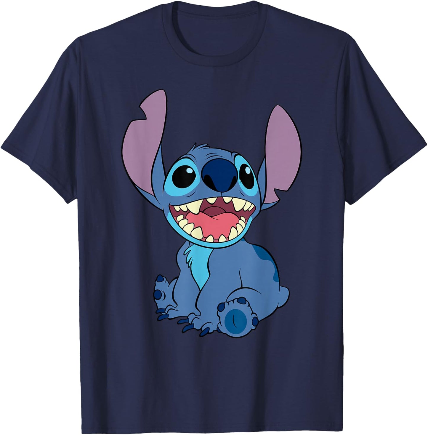 Lilo & Stitch - Sitting T-Shirt - T-Shirt | Navy