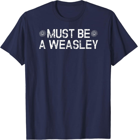 Funny Weasley T Shirt Magic Spell Fun Forest Woods Scary Day T-Shirt - T-Shirt | Navy