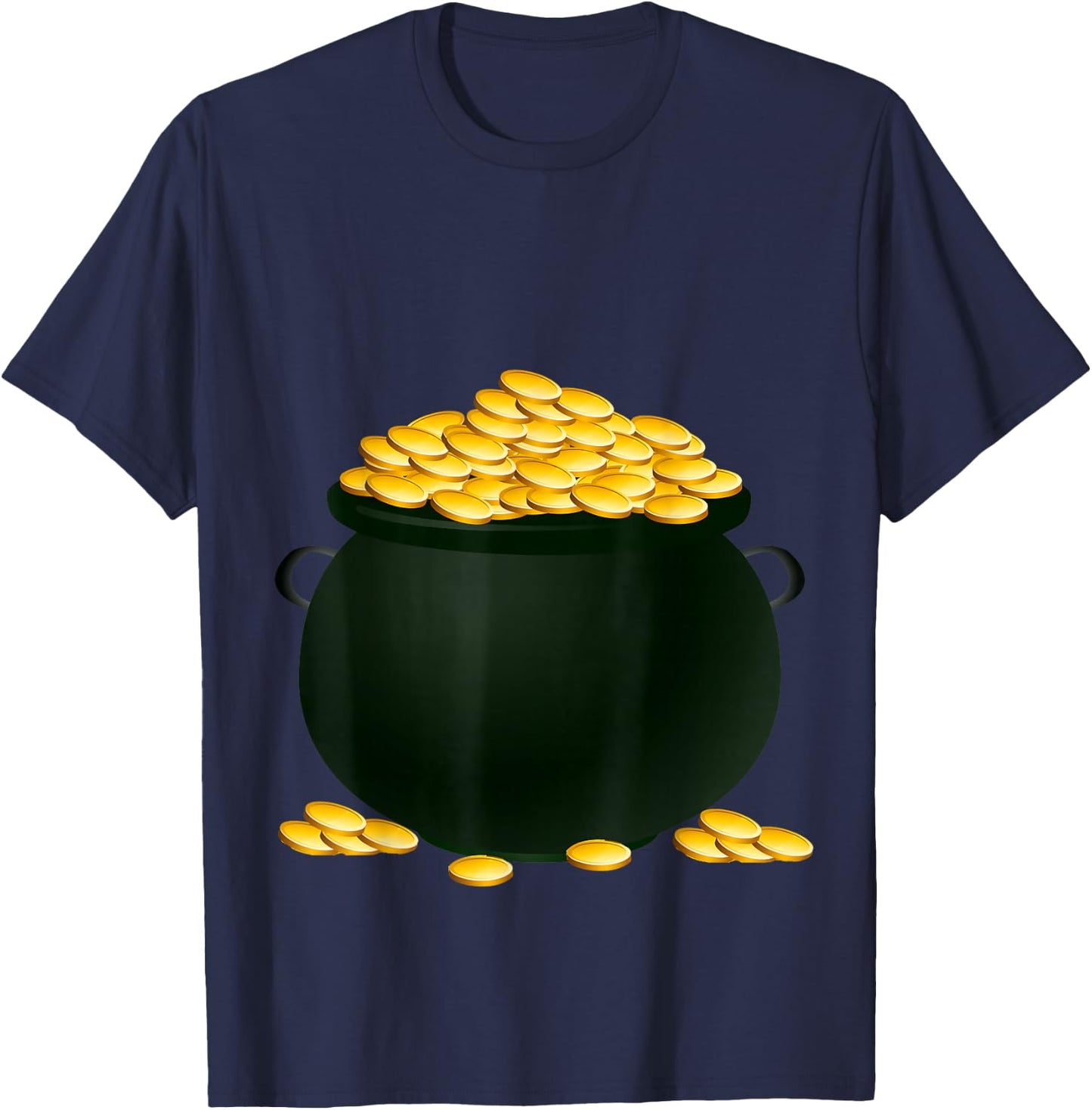 Pot of Gold Costume Holiday and Halloween Parties T-Shirt - T-Shirt | Navy
