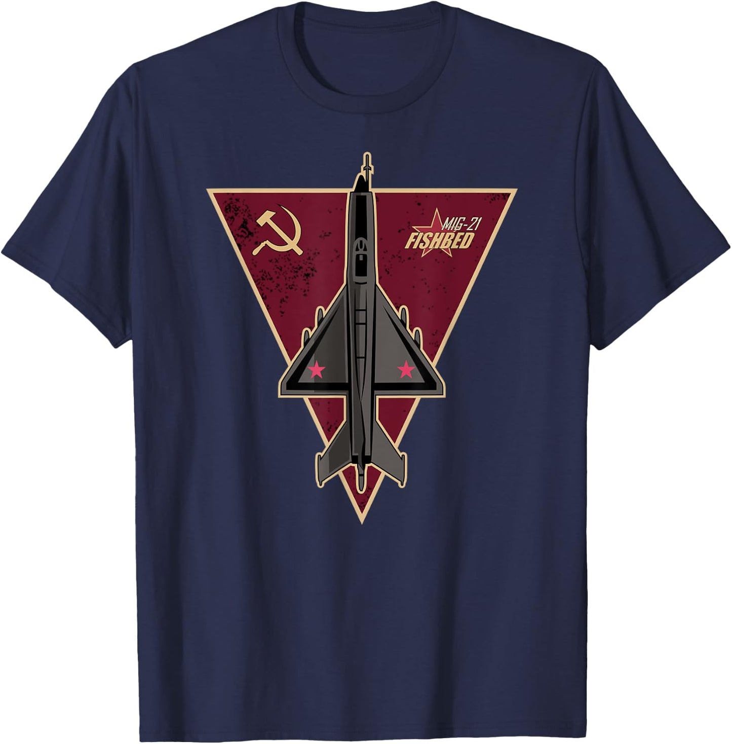 Mig-21 Fishbed T-Shirt - T-Shirt | Navy