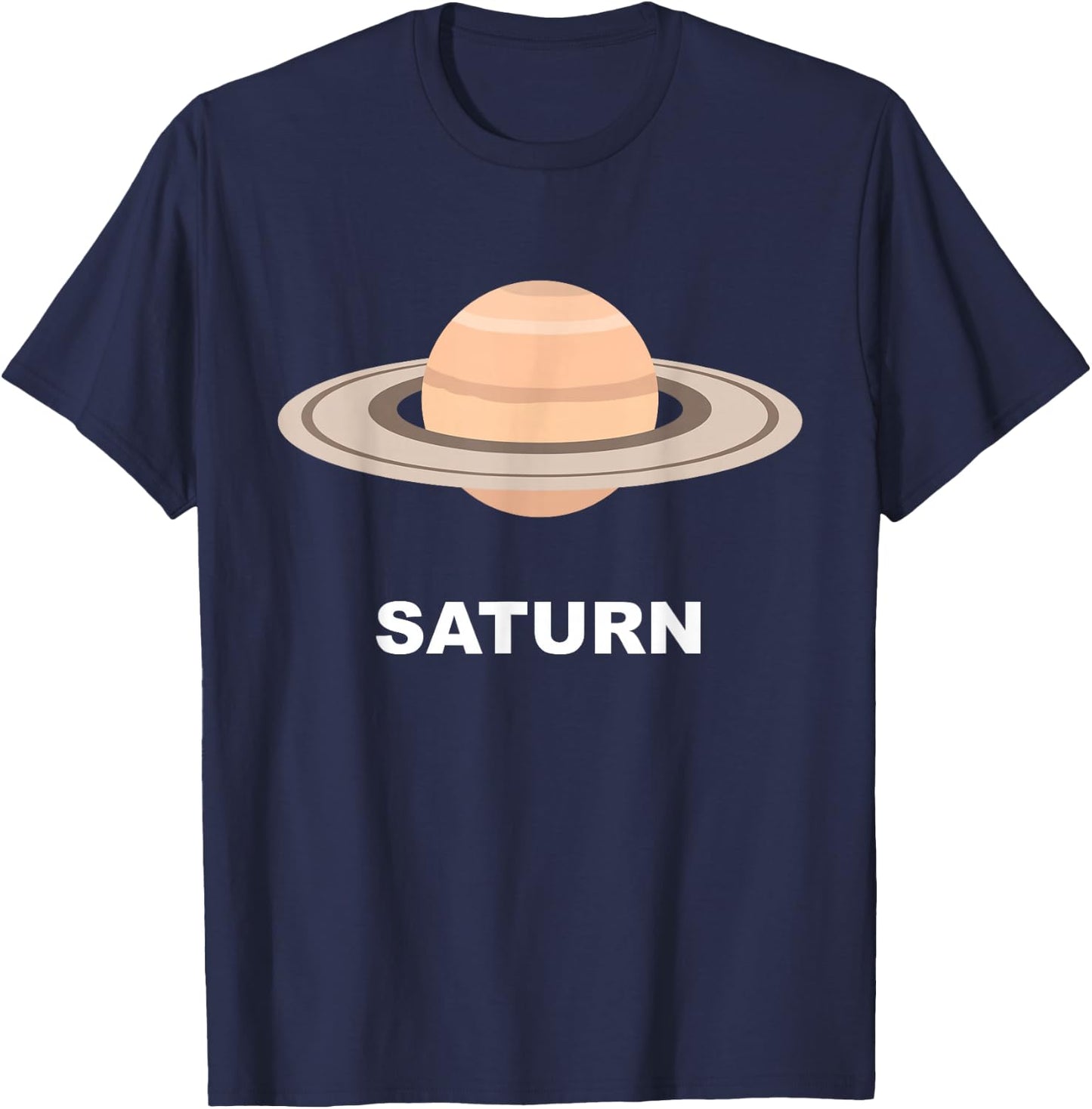 Solar System Group Costumes - Giant Planet Saturn Costume T-Shirt - T-Shirt | Navy