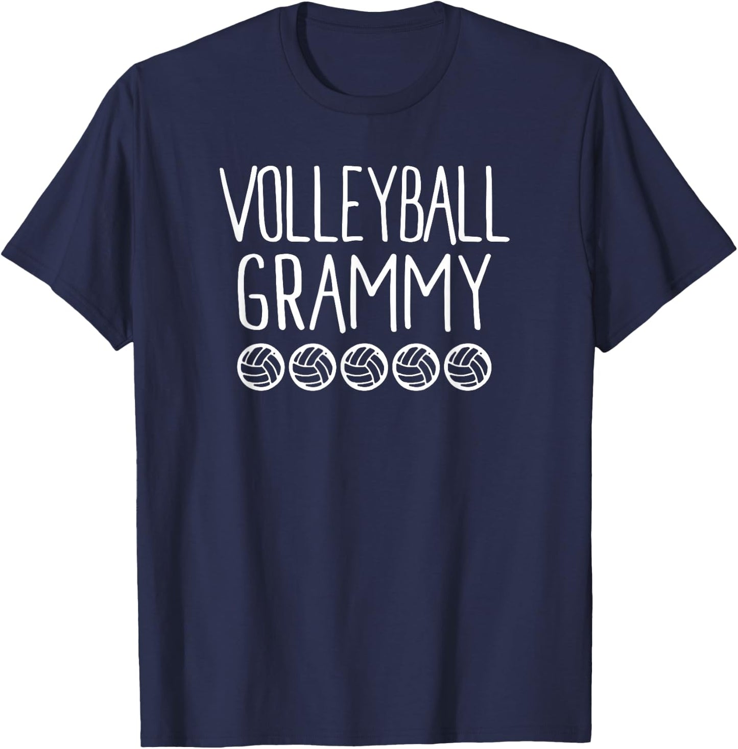 Cute Volleyball Grammy Shirt Sports Shirt T-Shirt - T-Shirt | Navy