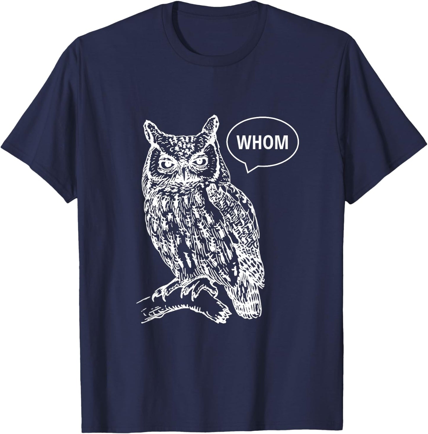 Owl Whom T-Shirt - T-Shirt | Navy