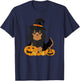 Black Tan Cavalier King Charles Spaniel Dog Halloween T-Shirt - T-Shirt | Navy