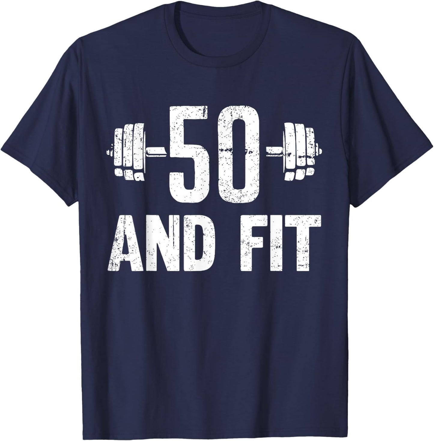 Fitness 50s Birthday 50 Years Old 50s Birthday, Vintage Fit T-Shirt - T-Shirt | Navy