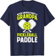 Never Underestimate Pickleball Grandpa Funny T-Shirt - T-Shirt | Navy