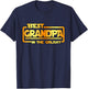 The best grandpa in the galaxy T-Shirt - T-Shirt | Navy