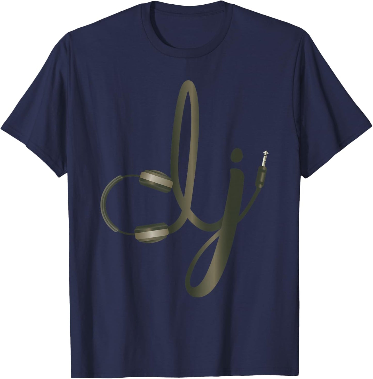 DJ Headphone | I Heart Being A DJs Party Gift T-Shirt - T-Shirt | Navy