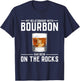 Alcohol Shirt On The Rocks Funny Bourbon Men Women Gift T-Shirt - T-Shirt | Navy