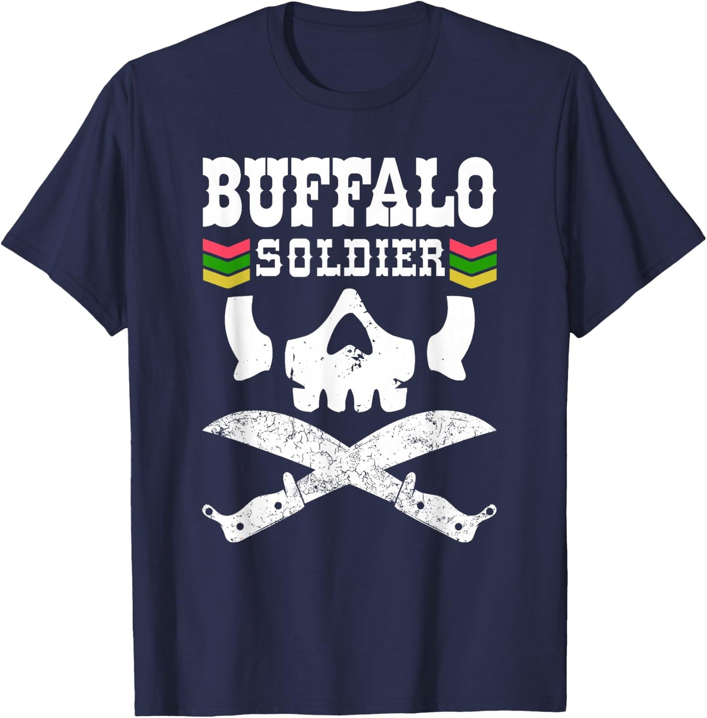 Buffalo Soldier! Rastafarian T-Shirt - T-Shirt | Navy
