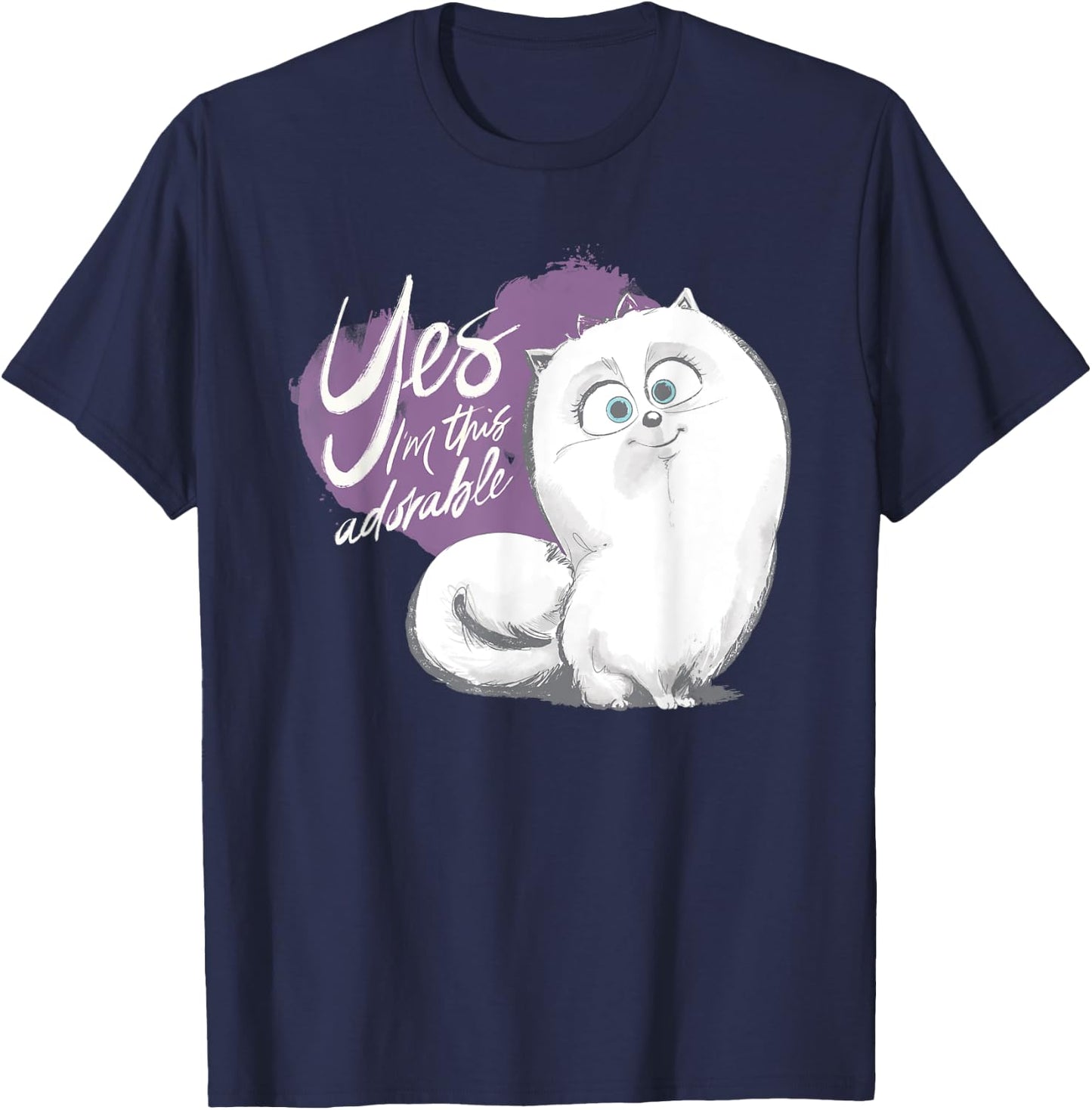 Pets 2 Gidget I'm Adorable T-Shirt - T-Shirt | Navy