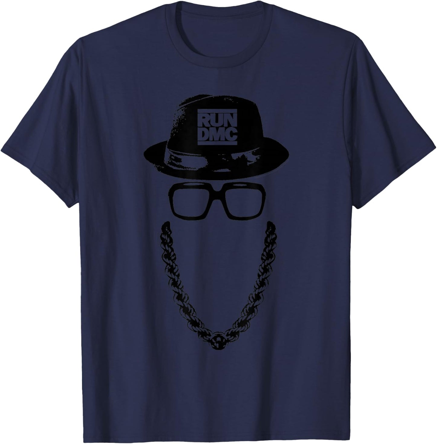 Run DMC Official Icons T-Shirt - T-Shirt | Navy