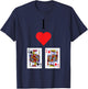 I Love Jack King Off Funny Poker Joke for Card Lover T-Shirt - T-Shirt | Navy