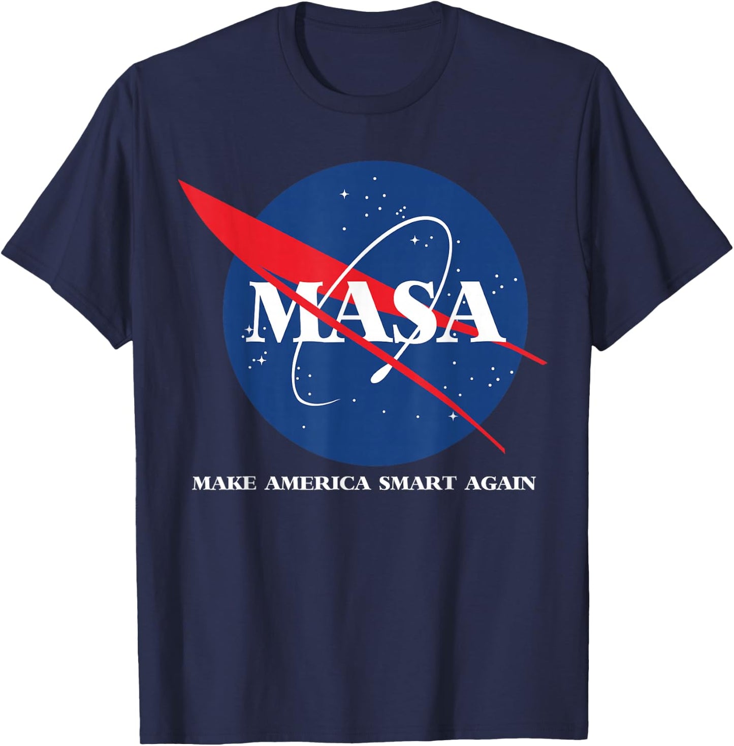Masa shirt -make america smart again T-Shirt - T-Shirt | Navy