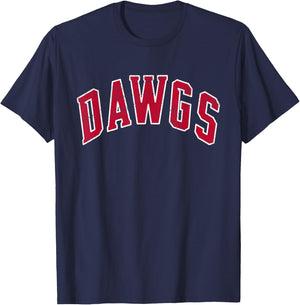 Retro Bulldogs School Sports Name Dawgs Back To School T-Shirt - T-Shirt | Navy
