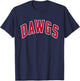 Retro Bulldogs School Sports Name Dawgs Back To School T-Shirt - T-Shirt | Navy