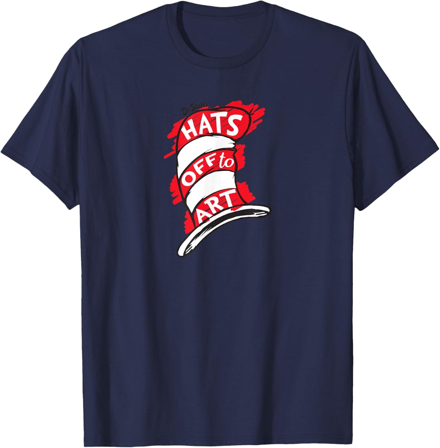 Dr. Seuss Hats Off To Art T-Shirt - T-Shirt | Navy