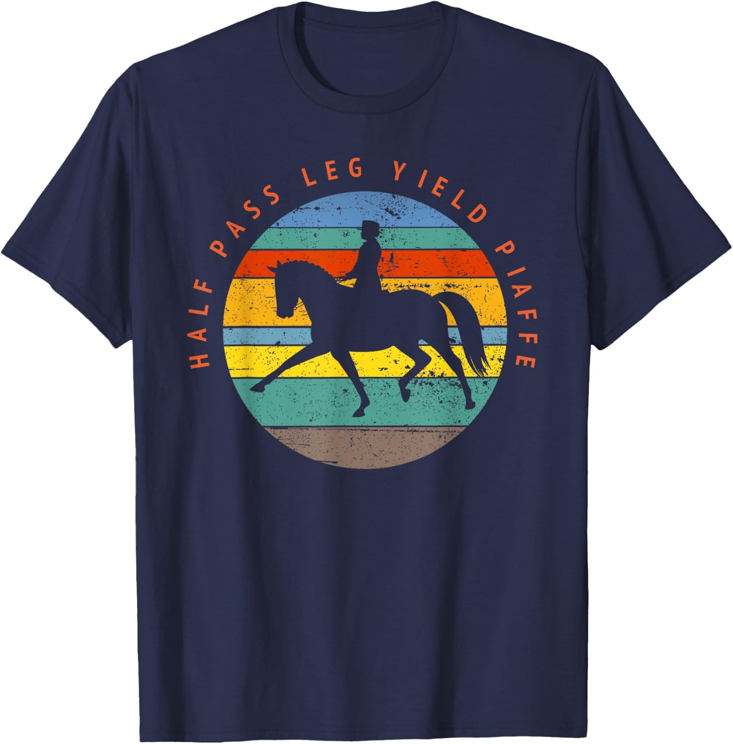 Dressage Rider Gift Dressage T-Shirt - T-Shirt | Navy