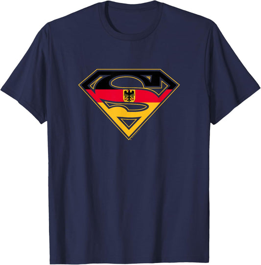 Superman German Shield T-Shirt - T-Shirt | Navy