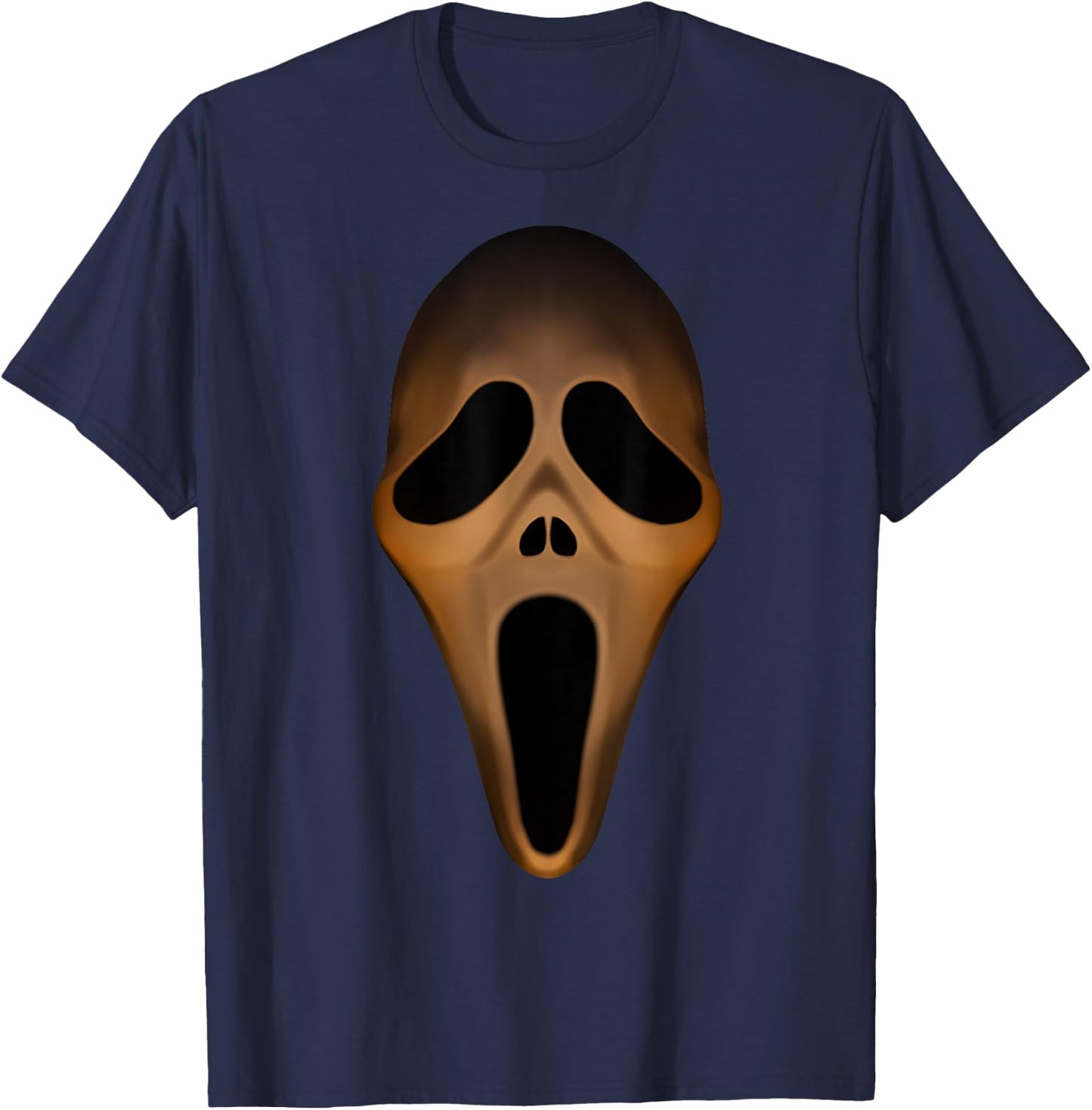 Ghost Face Spooky Halloween Face Costume T-Shirt - T-Shirt | Navy