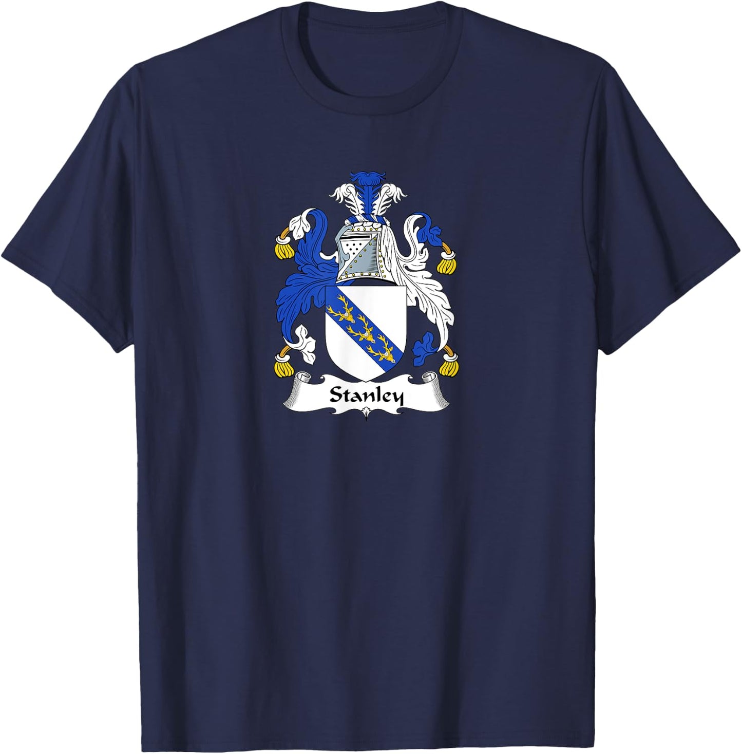 Stanley Coat of Arms - Family Crest Shirt T-Shirt - T-Shirt | Navy