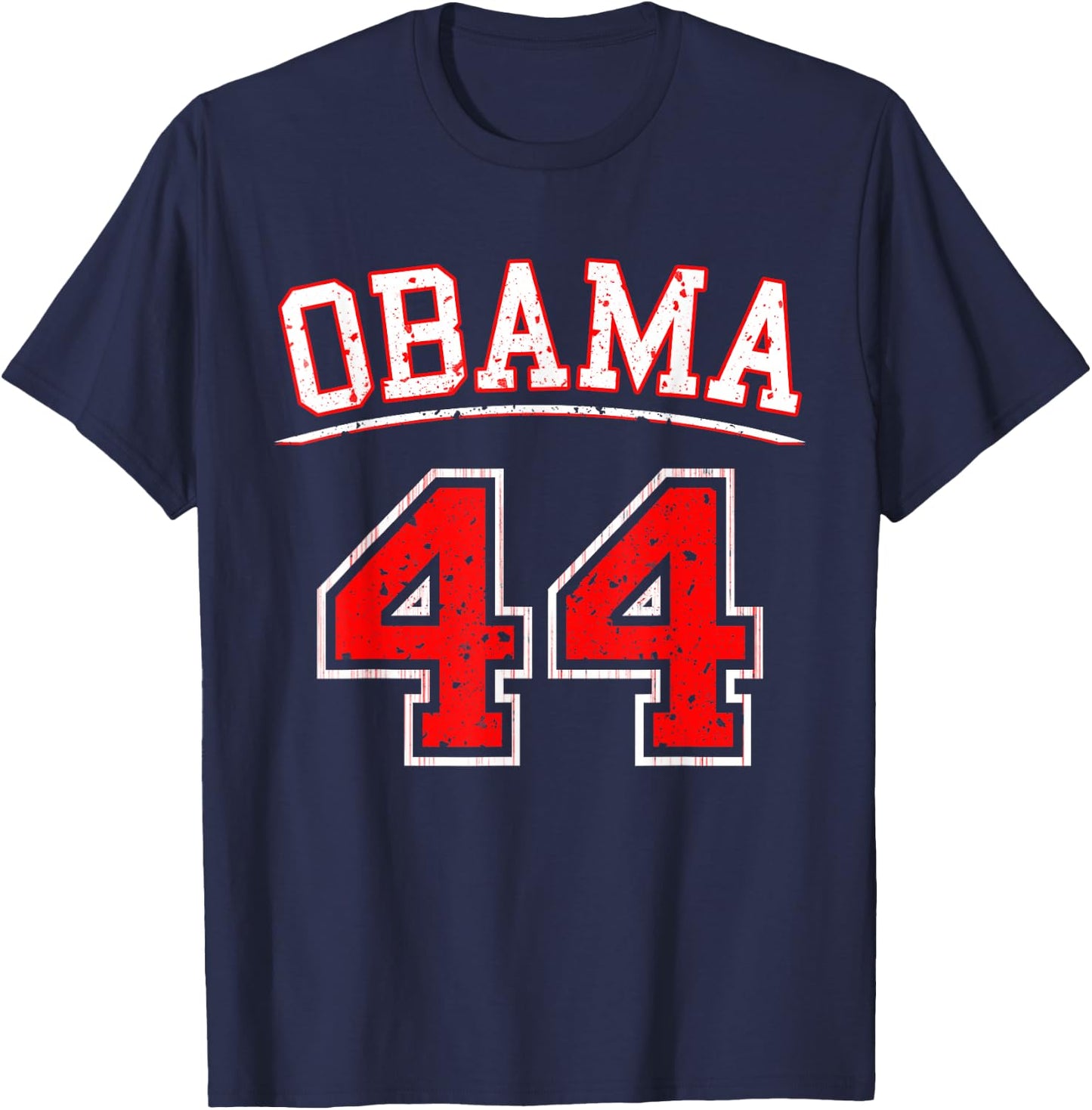 44th President Barack Obama 44 T-Shirt - T-Shirt | Navy