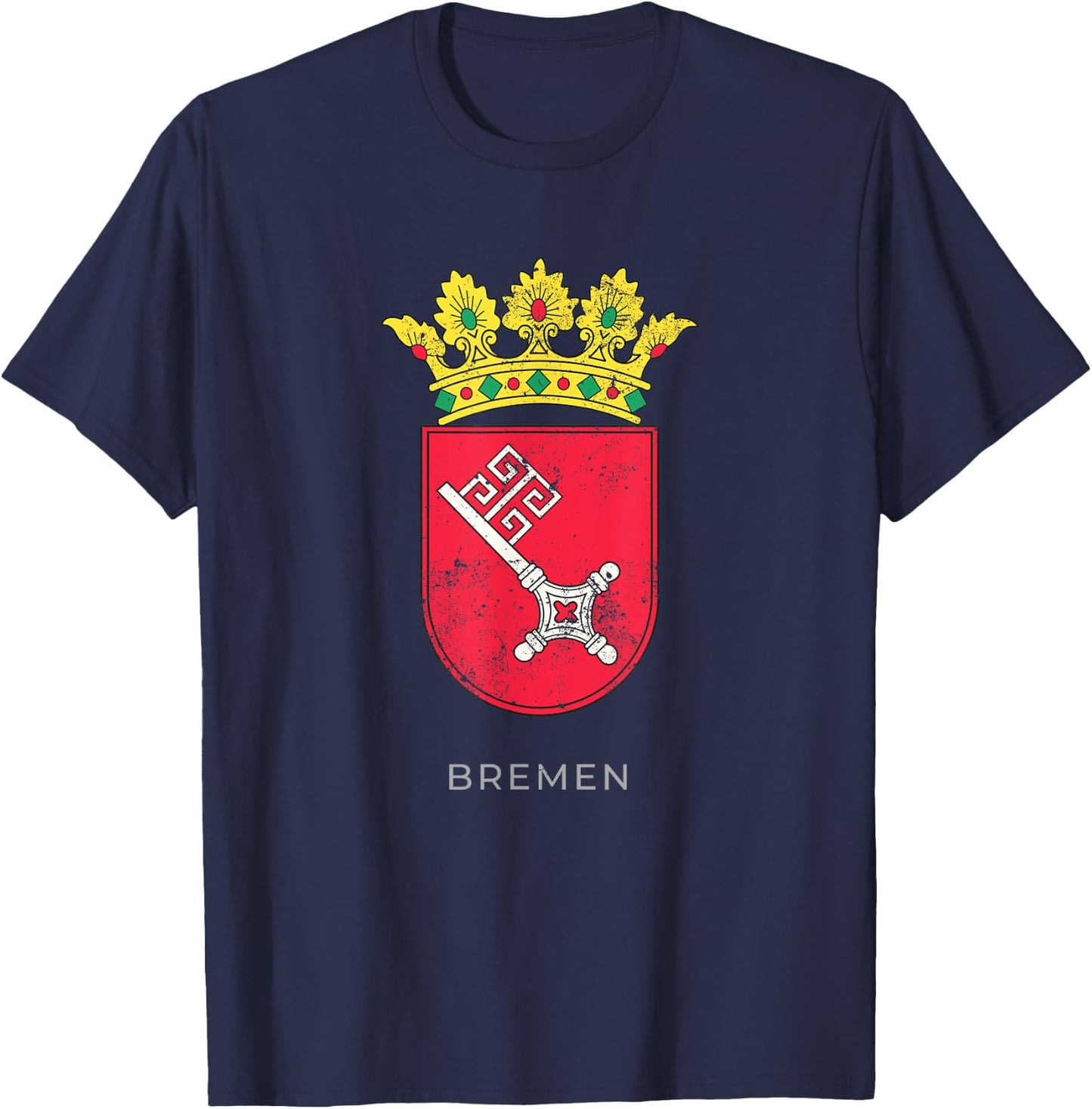 Bremen German Coat of arm Germany Deutsch Shirt T-Shirt - T-Shirt | Navy